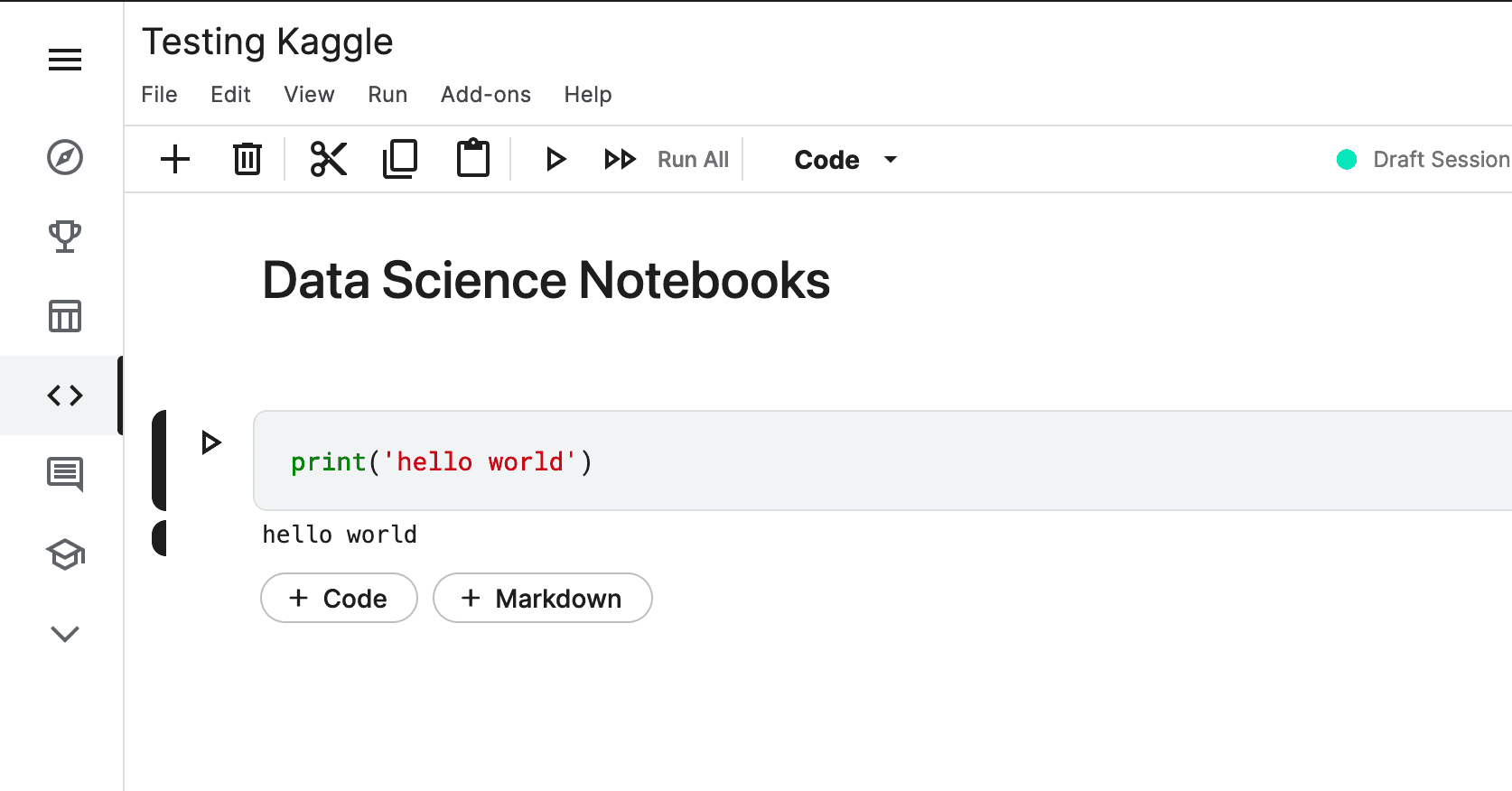 how to submit kaggle notebook