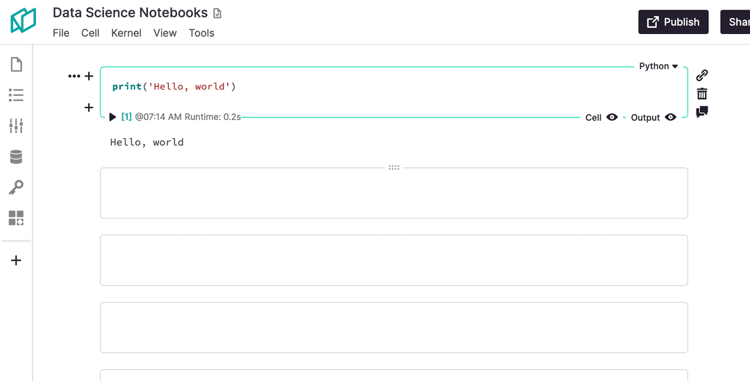 comments in python jupyter notebook